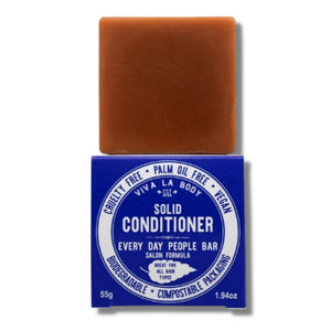 Solid conditioner bars which are eco-friendly, biodegradable and totally plastic free with compostable packaging.