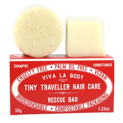 Tiny Traveller Shampoo & Conditioner Rescue Bars